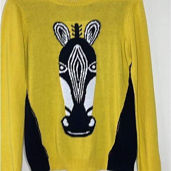 CLICHE‎  WOMEN'S ZEBRA  WOOL BLEND SWEATER SIZE M - Picture 4 of 8